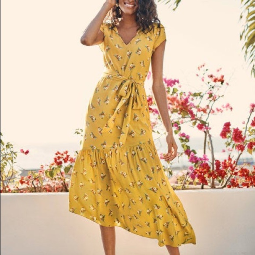 boden // amy floral flowy midi dress